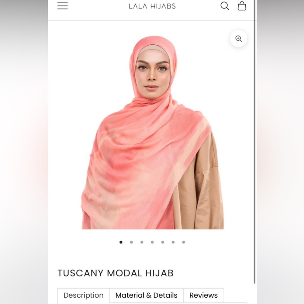 Pink Tuscany Modal Hijab - Lala hijabs